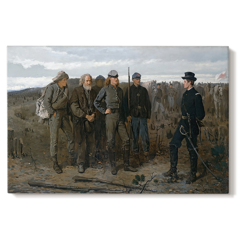 Prisoners from the Front-Winslow Homer-Gallery Wrapped Canvas-1866, 32x48