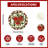 Christmas Poinsettias Leaves Bells Snowflakes Winter Xmas Round Placemats Set Of 4 Table Mats For Party Home Kitchen Dining Table Decorations