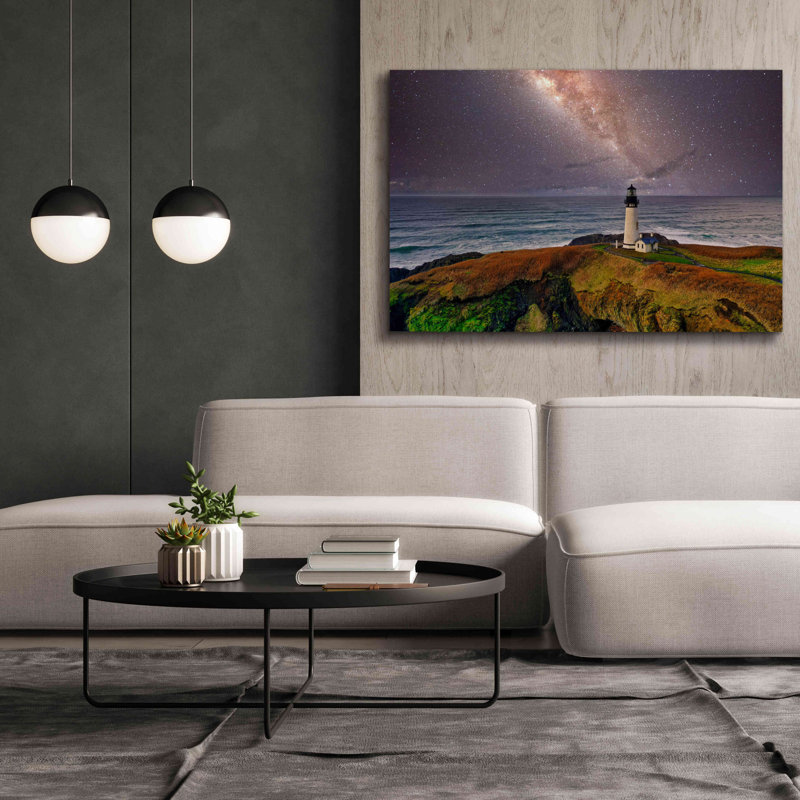 Breakwater Bay «Milky Way Beacon» par Epic Portfolio, estampe numérique sur toile, H 40 po x l 60 po x P 1,5 po