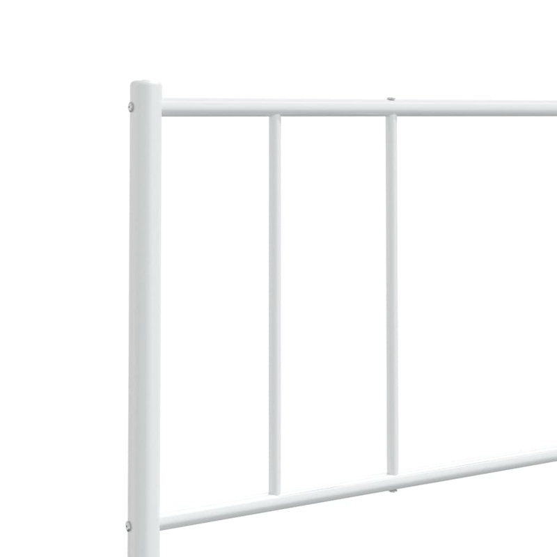Eilleen Durable Metal Headboard, Modern Style, Queen, White