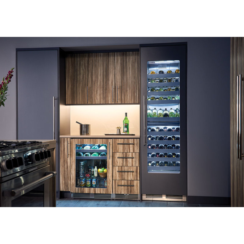 99 Bottle Single Zone Built-in Wine Refrigerator, Left Handed