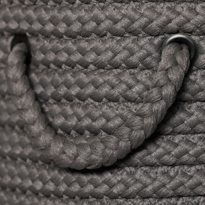 Panier à linge Manor, Grand format : H 30 po x l 18 po x P 18 po, Gris texturé