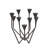 Cole And Grey Metal Taper 9 Slot Decorative Candelabra