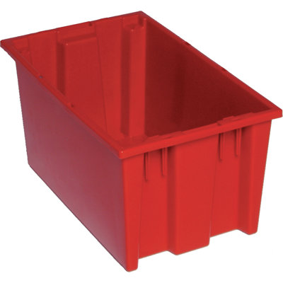 Stack and Nest Tote, heavy duty, 1.20 cu. ft. capacity, polypropylene, (priced per each, 6 each per carton), case of 6