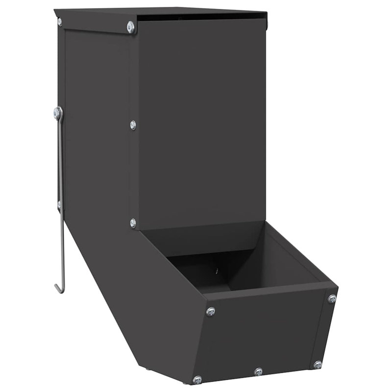 Small Animal Feeder, 28.5cm H x 12.5cm W x 26cm D, Black