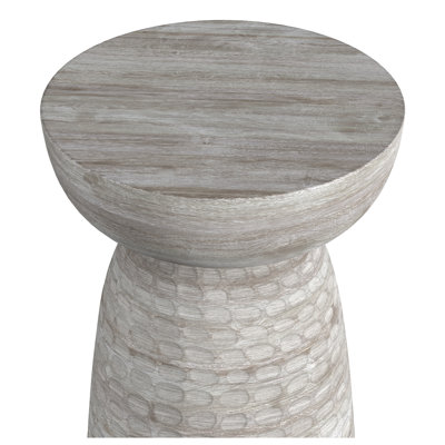 Table d'appoint en bois de manguier massif 13 po Boyd