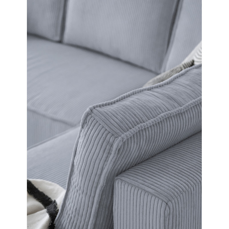 8 Seater Sofa Bed, Right Hand Facing, Light Grey