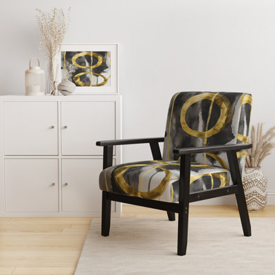 Fauteuil d'appoint rembourré Glam Mettalic II