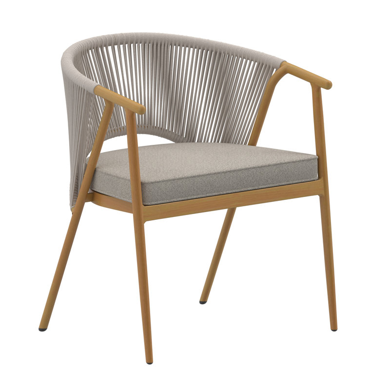 Patio Dining Set with, 76cm H x 135cm W x 135cm D