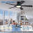 52" Flush Mount Ceiling Fan With Rgb Ring Light-1695489795