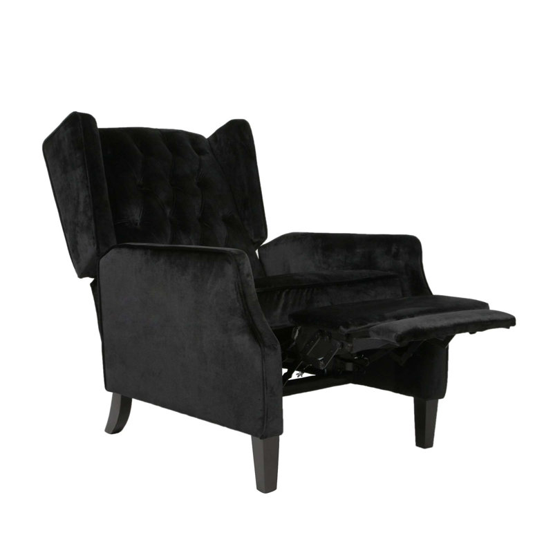 Morphis Recliner, Black Velvet