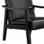 Fauteuil moderne avec pieds en bois massif, fauteuil d'appoint rembourré-764315327