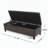 Ottoman Bench with Storage, Rubber Wood Legs