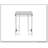 Chafik Natural Oak & Chrome Finish End Table