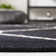Rodgers Hand Woven Flat Weave Wool/Cotton Geometric Rug in Gray/Black