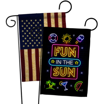 Double Sided 18.5 in. H x 13 in. W Polyester Garden flag