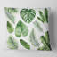 Carré, feuille tropicale de Monstera V - coussin décoratif imprimé maison de campagne-60158427