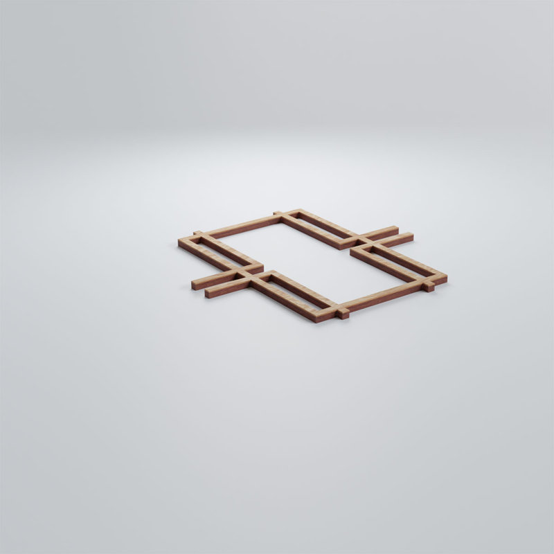 Panneaux muraux en bois Granby, Chêne rouge, H 7 3/8 po x l 7 3/8 po x P 1/4 po