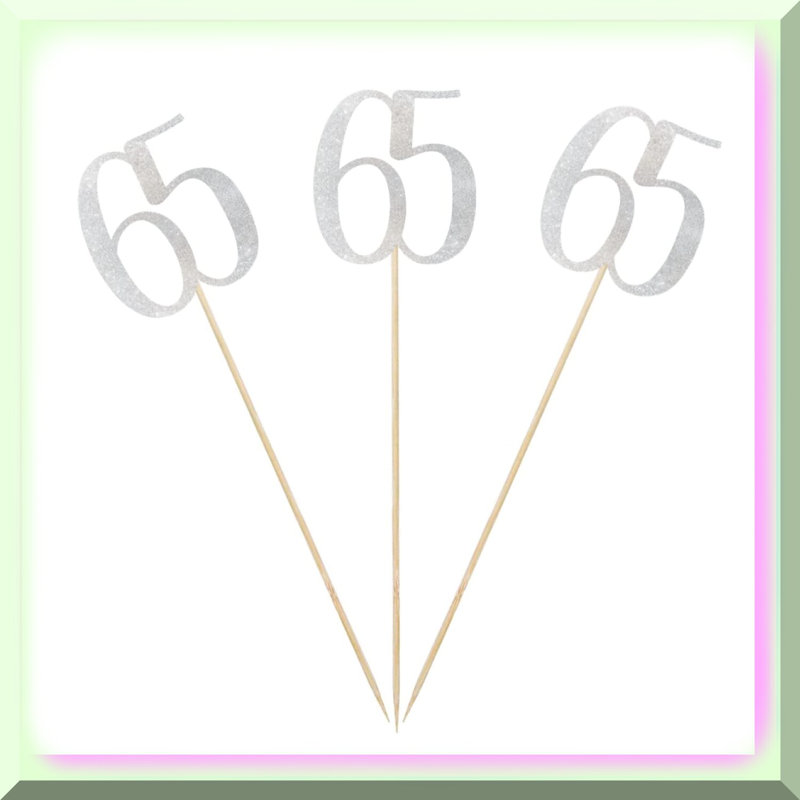 33rd Birthday Glitter Number Centerpiece Kit