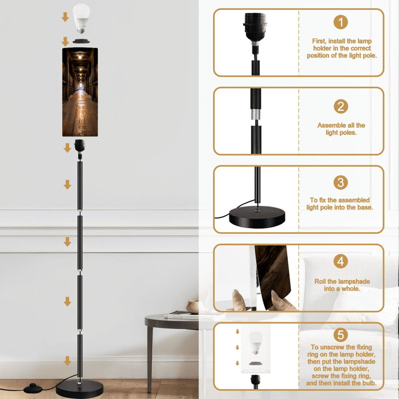 Lampe sur pied avec tonneau Bourbon Whisky Drink Distillery Cellar
