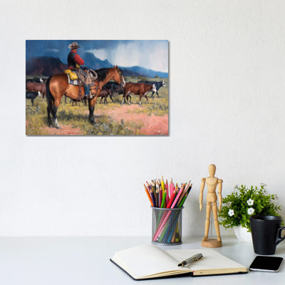 Twenty Years in the Saddle 1 Piece Wrapped Canvas Wall Art
