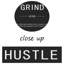 Motivation Bureau Décoration murale Succès inspirant Art mural sur toile Grind Verb Hustle