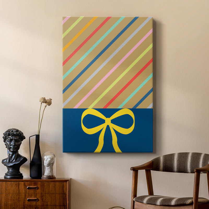Stripes -Custom Wrapped Gallery Cavas, 18" H x 12" W