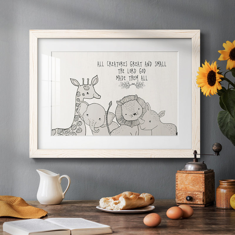 Toutes les créatures, H 18 po x l 26 po x P 1,5 po, Blanc
