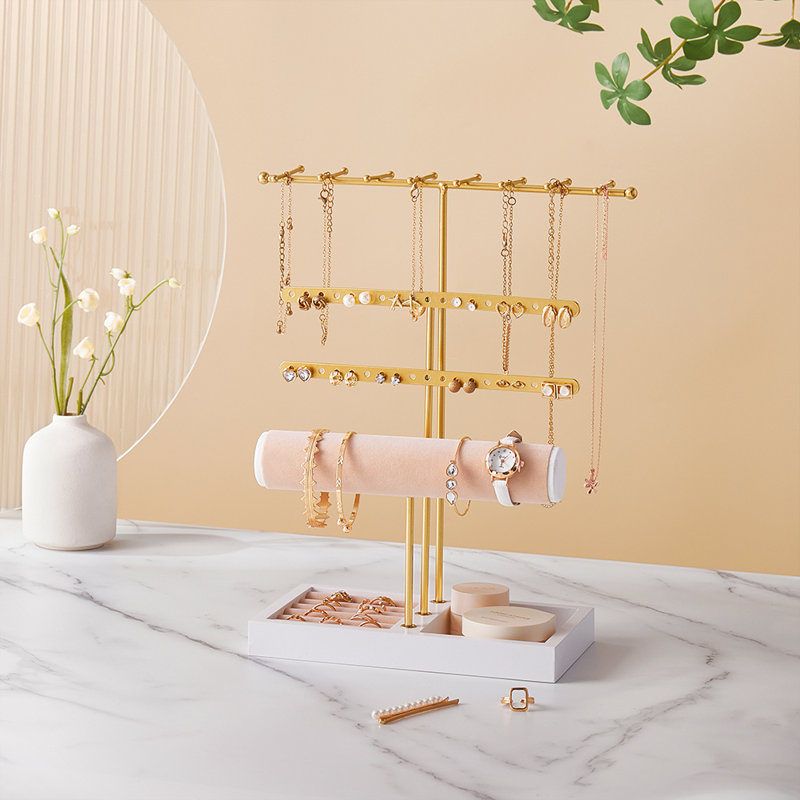Metal Jewelry Organizer Tray + Portable