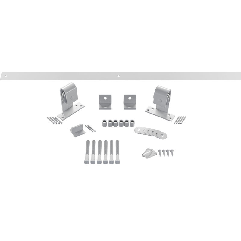 Ensemble de quincaillerie pour porte de grange standard Premium, Filon de cuivre, 60 po