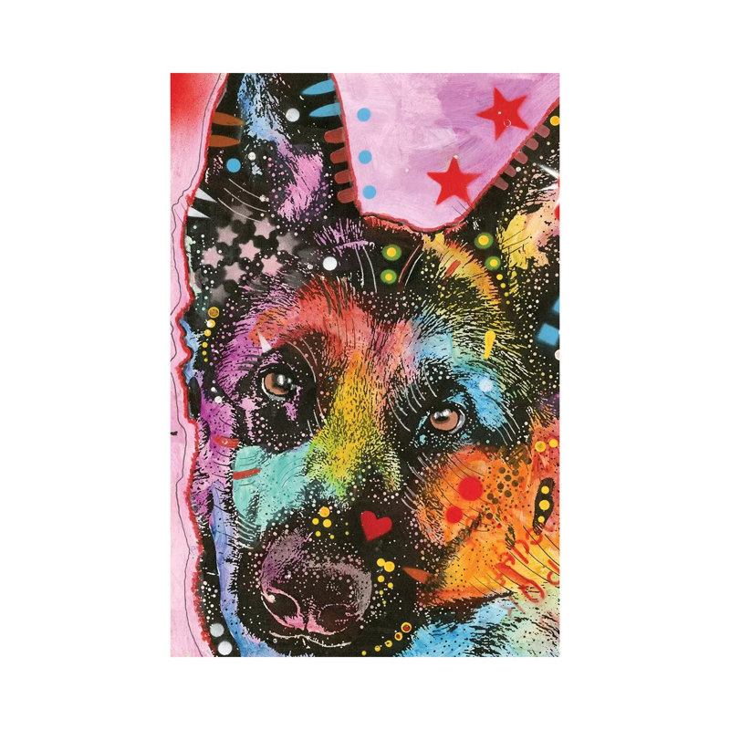 German Shepherd II by Dean Russo - Wrapped Canvas Print, 20.32 cm H x 30.48 cm W