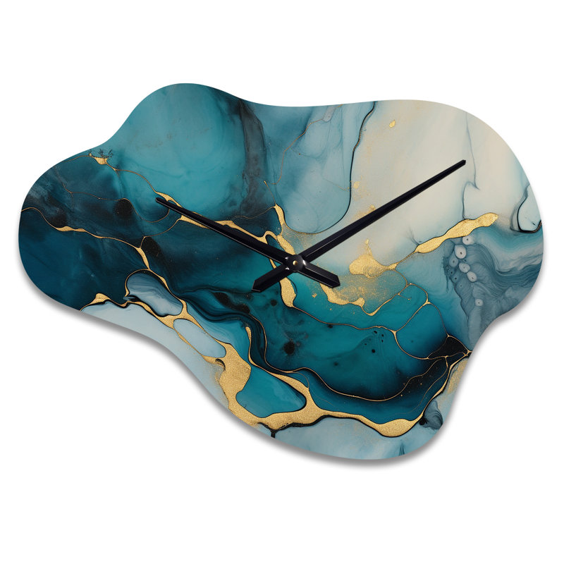 Horloge murale Chemush Turquoise, Petit