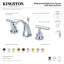 Robinet de salle de bain espacé Kingston-36945152