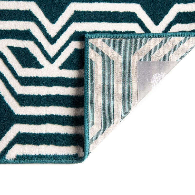 Tapis contemporain brun Bramore, Rectangle 5 pi 3 po x 8 pi
