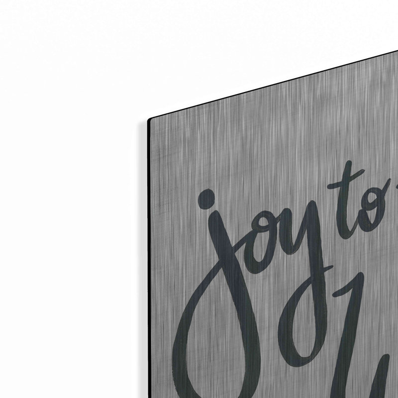 «Joy to the World» par Sara Baker, métal Wal Art, H 24 po x l 24 po