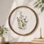 Ensemble de 4 pièces d'art mural botanique rétro encadré, décor floral de ferme pour salon, chambre à coucher