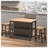 3 Pieces Dining Table Sets, with Fixed Table-119755422