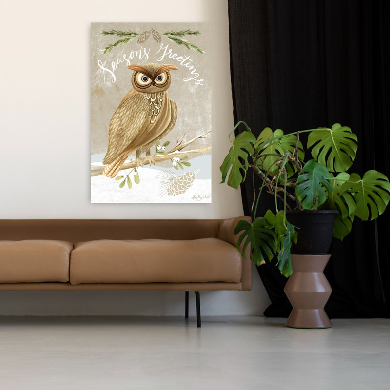 Hibou de Noël Woodland, H 48 po x l 32 po