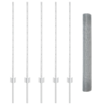 Chicken Wire Fence Set Set Of 2 Metal Durable