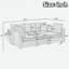 Canapé modulaire moderne avec repose-pieds mobile, accoudoirs de rangement et ports USB-535322490