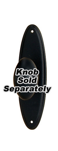 Metal Knob Backplate, Matte Black