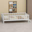 Base de lit plateforme avec garde-corps protecteur-734981479