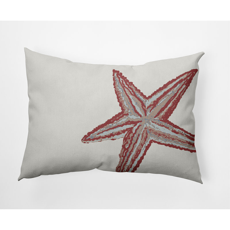 Beach Vacation Animal Print Throw Pillow, Ligonberry Red, 14" x 20"