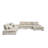 Canapé modulaire réversible avec repose-pieds Baseler-110437643