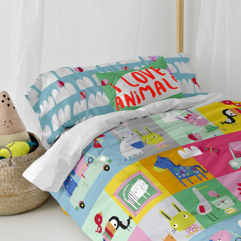 Faysal Duvet Cover Set with Pillowcases, 180 x 220cm Duvet Cover + 1 Pillowcase (45 x 125)