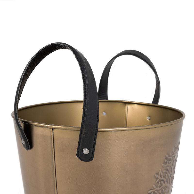 Iron Log Carrier, 12.20cm H x 13.78cm W x 13.78cm D