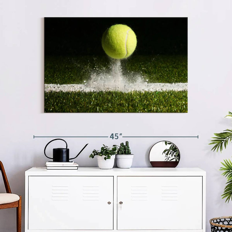 " Match Point Tennis ", 26" H x 39" W x 1.25" D