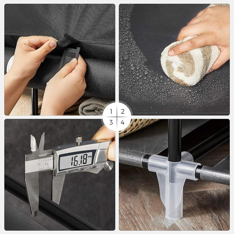 Garde-robe de garde-robe, garde-robe portative pour la chambre à coucher, vestib ...