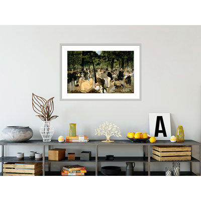 «Music in the Tuileries Gardens» par impression giclée encadrée