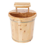 Footbath Bucket Footbath Barrel Wooden Footbath Bucket With Lid And Stool For Relieve Fatigue, Improve Sleep